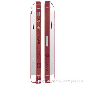 Cameo 2014 World Cup Series Bumper for iPhone 5s/5, Unique Cameo on the Surface, Red